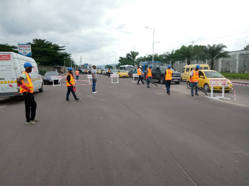 Kinshasa, cnpr, passe, vitesse supérieure, marquages au sol, libération 