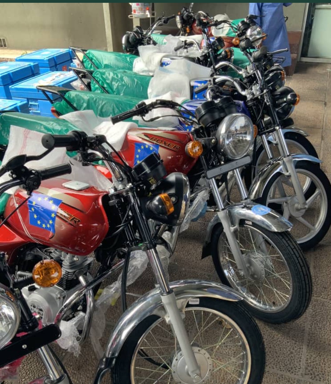 Rdc, covid-19, Union Européenne, offre, 50 motos, équipe de riposte
