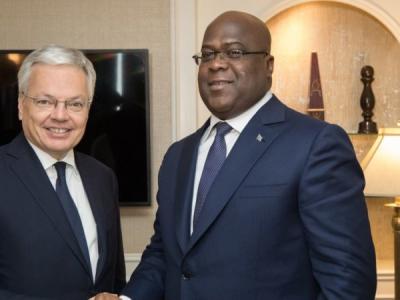 Félix Tshisekedi et Didier Reynders