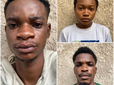 Quelques Malfrats capturés par la police congolaise 
