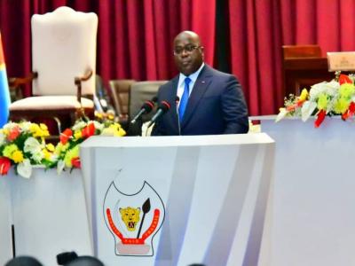 FFélix Tshisekedi devant le parlement 
