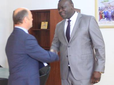 Johan Indekeu ambassadeur belge et Kibassa Maliba 