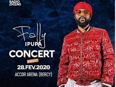 L'affiche de Fally Ipupa pour son concert à Accor hôtels Arena, ex Bercy 