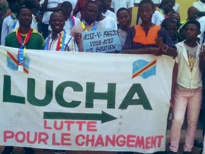 Quelques membres de la Lucha 