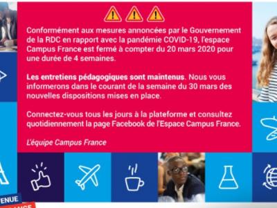 Communiqué de l'ésuipe campus france