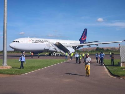 Brussel Airlines à l'aéroport de Lubumbashi 