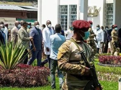 Félix Tshisekedi à la clinique Ngaliema à Gombe