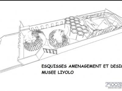 Plan annonçant le musée Liyolo