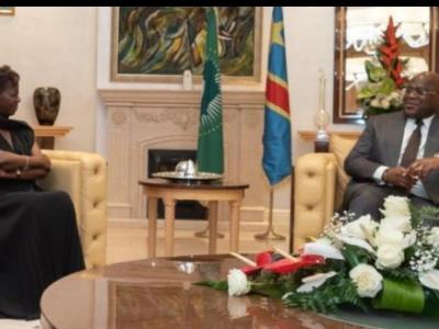 Louise Mushikiwabo et Félix Tshisekedi