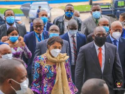 Jeanine Mabunda et quelques membres du FCC