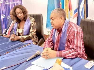 Dorothée Gizenga et Samy Badibanga