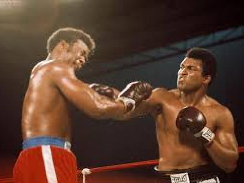 Ali contre Foreman le 30 octobre 1974 au stade du 20 mai au Zaire