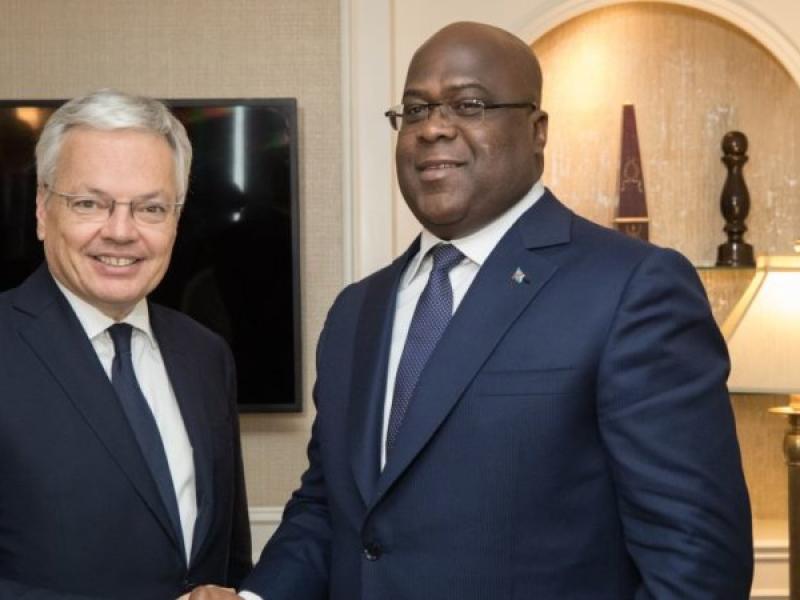 Félix Tshisekedi et Didier Reynders