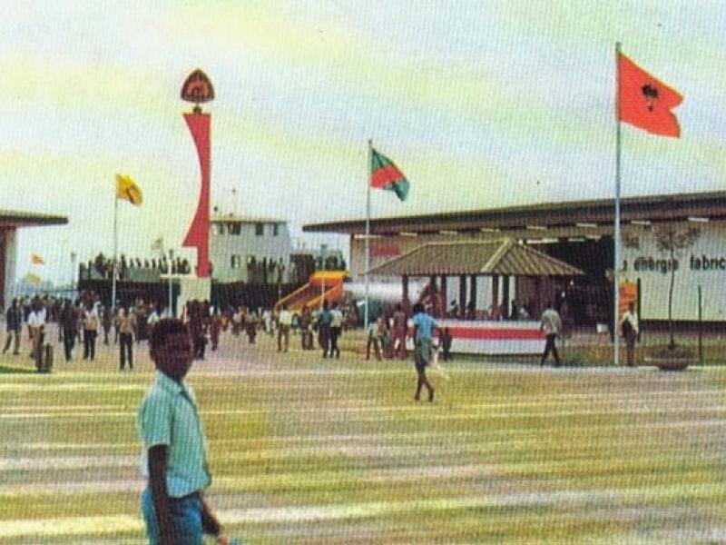 Vue d'un pavillon de la Fikin en 1969