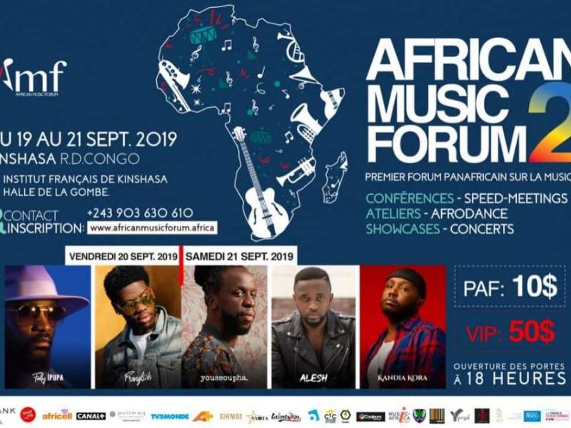 Affiche de la deuxième édition du premier forum panafricain sur la musique