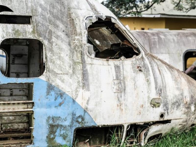 Épave de l'avion du crash 
