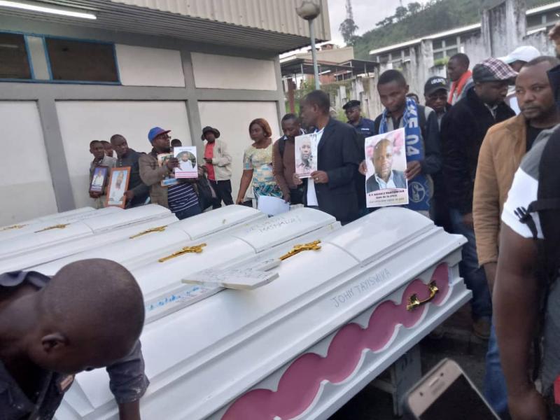 Quelques corps des victimes du crash de goma 