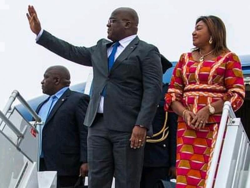 Félix Tshisekedi et son épouse 