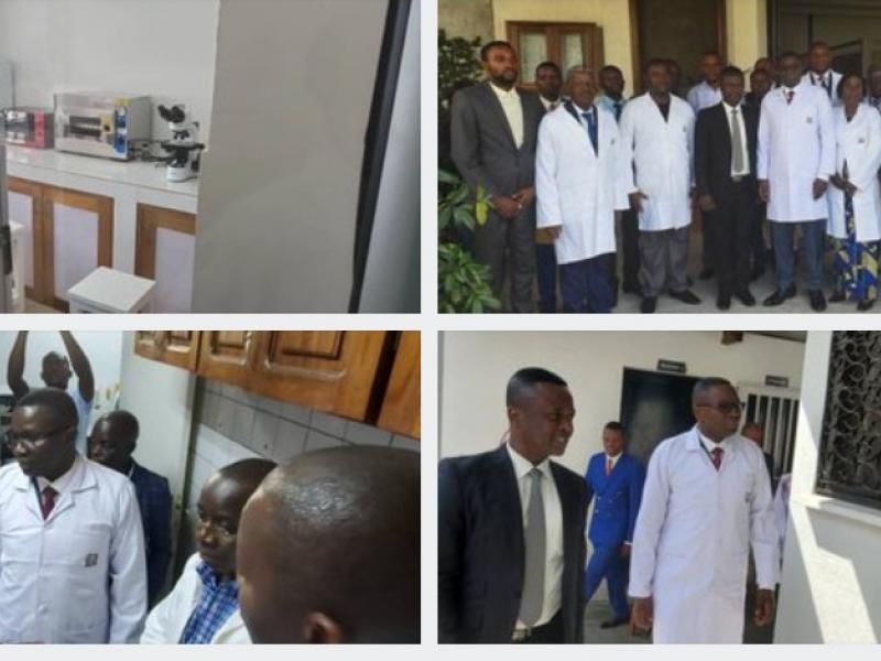 Julien Paluku, ministre de l'industrie, en visite à la société internationale Hydrac