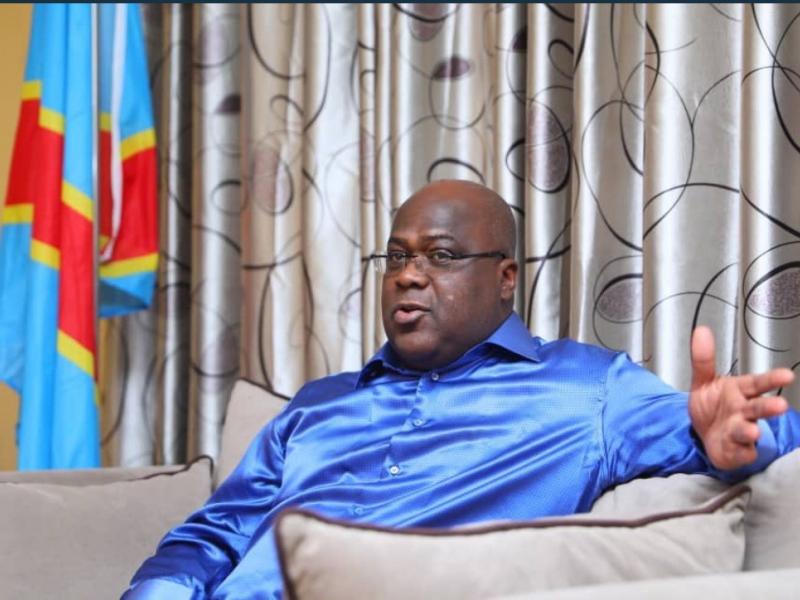 Félix Tshisekedi lorsqu'il recevait les étudiants de l'ibtp
