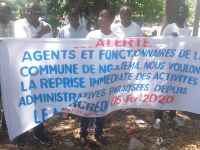 Les agents de la commune de Ngaliema 