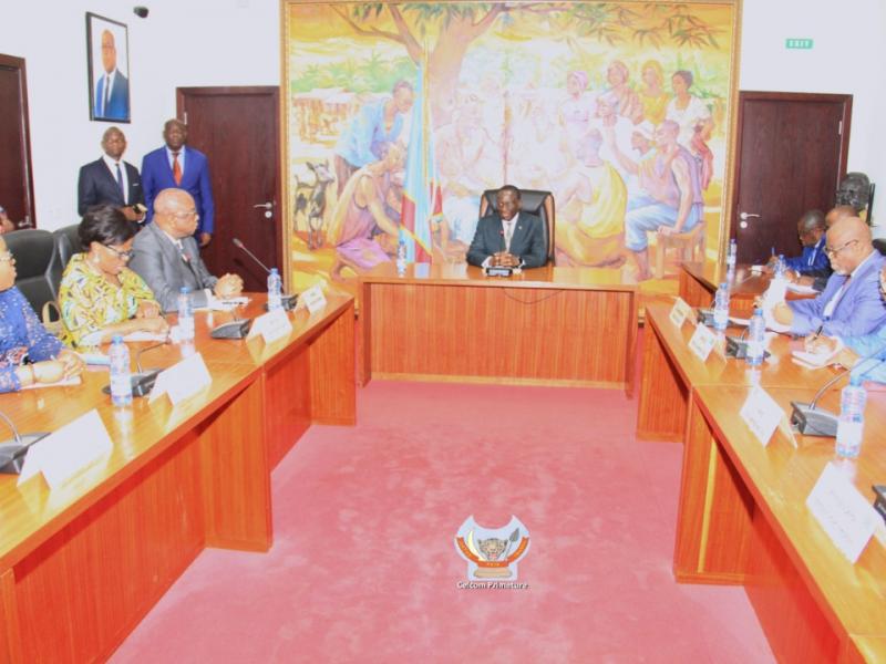 Ilunga Ilunkamba et quelques membres du gouvernement