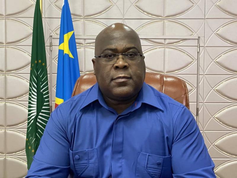 Félix Tshisekedi en pleine communication