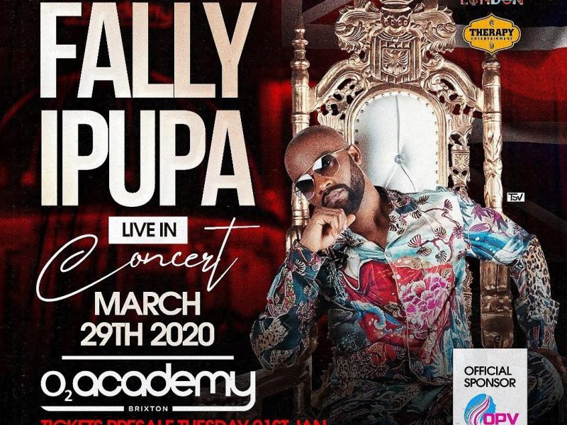 Affiche du concert de Fally Ipupa à Londres 