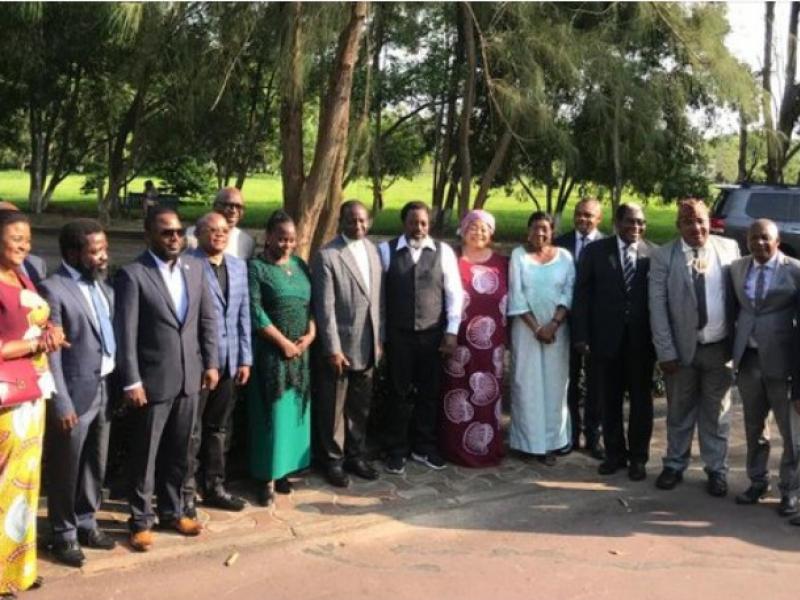 Kabila et les membres du FCC à Kingakati