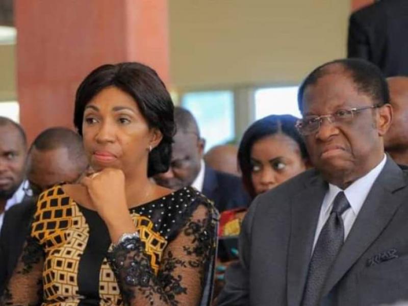 Jeanine Mabunda, présidente de l'Assemblée Nationale de la RDC et Thambwe Mwamba, président du Sénat