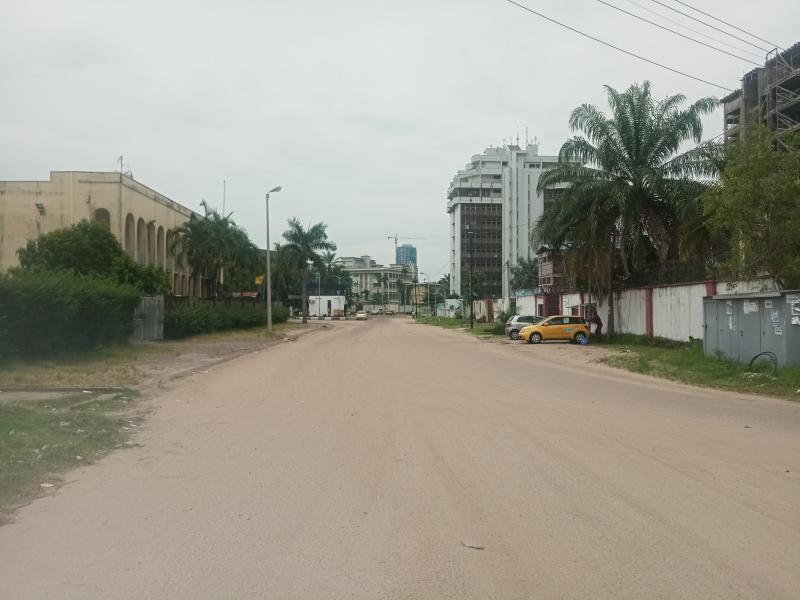 Une avenue de la commune de la Gombe