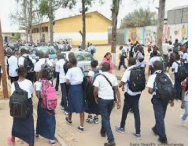Des élèves de Kinshasa