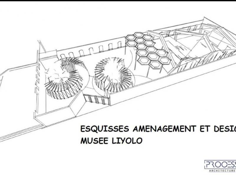 Plan annonçant le musée Liyolo