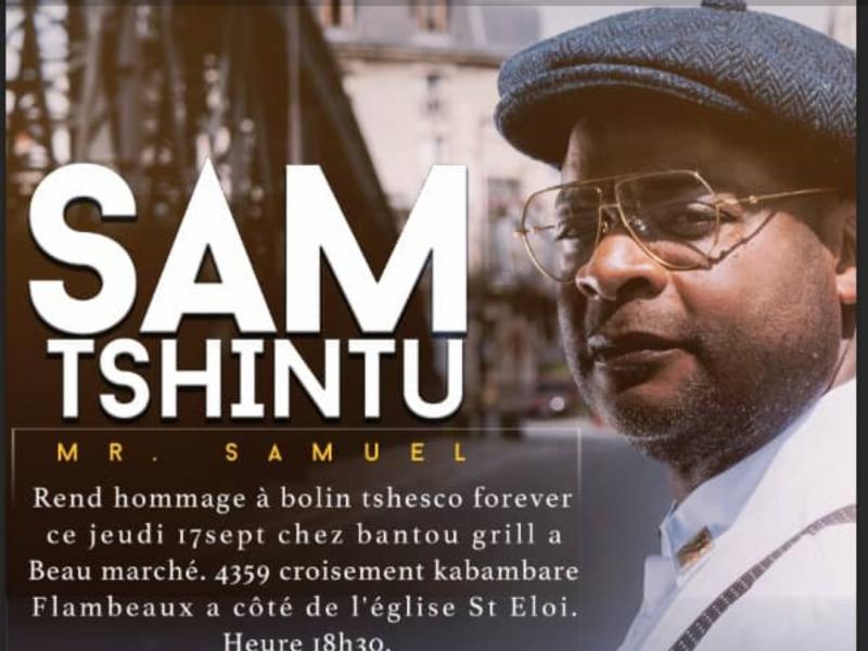 Affiche Sam Tshintu