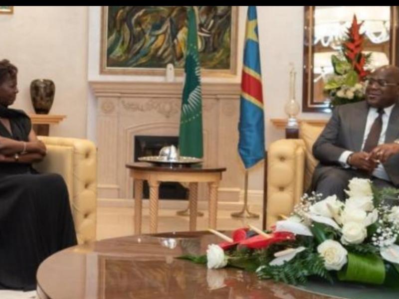 Louise Mushikiwabo et Félix Tshisekedi