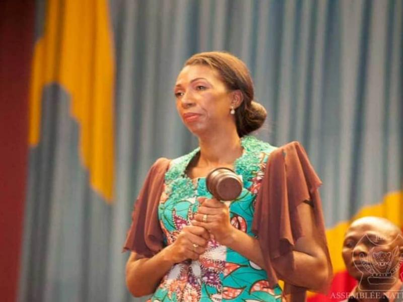Jeanine Mabunda au parlement