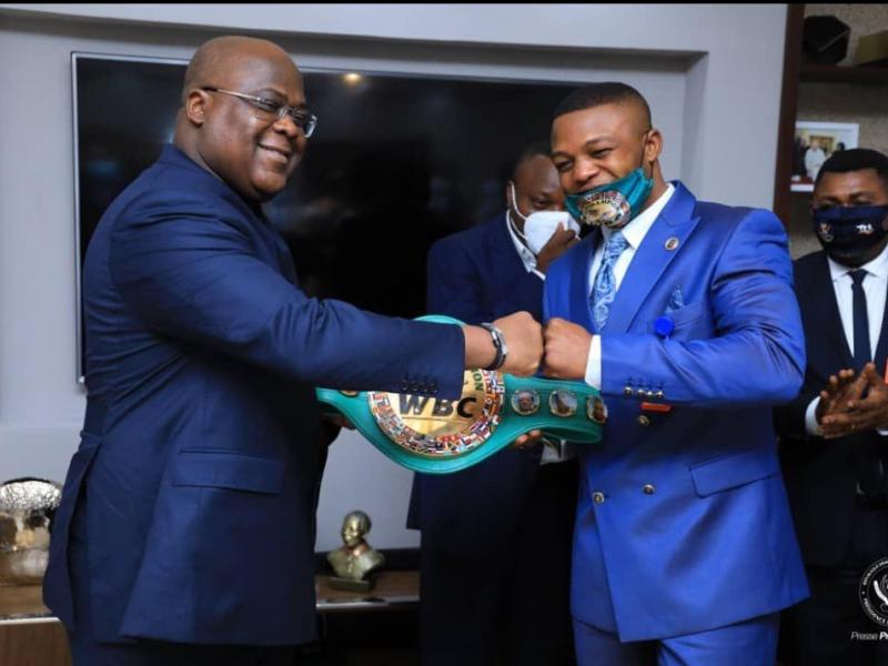 Félix Tshisekedi et Junior Makabu