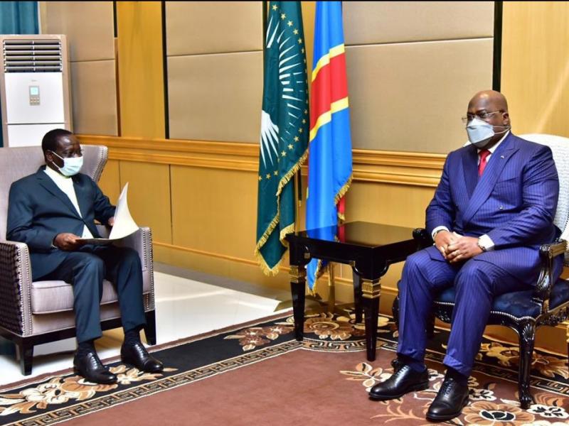 Ilunga Ilukamba et le président de la République Félix Tshisekedi