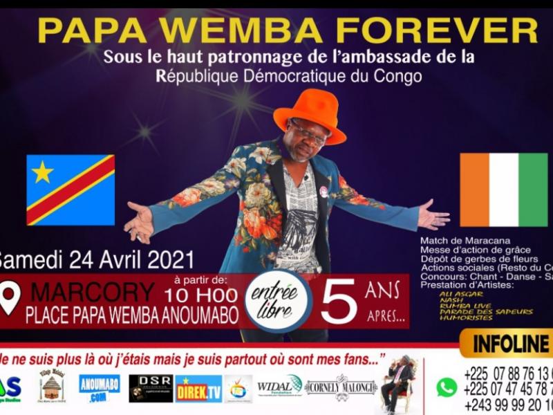 Affiche 5 ans disparition wemba