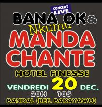 Affiche du concert de Manda Chante 