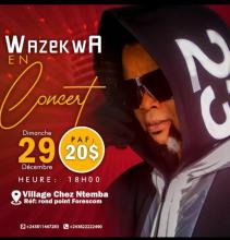 Affiche du concert de Wazekwa 