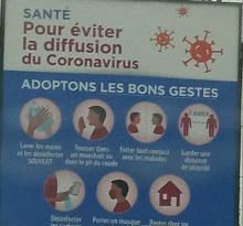 Pannaux sur la sensibilisation du covid-19