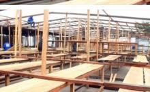 Marché de Barumbu, en construction