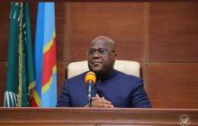 Félix Tshisekedi au palais de la nation