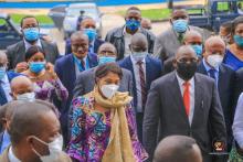 Jeanine Mabunda et quelques membres du FCC