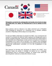 Communiqué des ambassadeurs