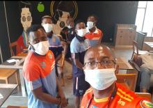 Quelques joueurs de la RDC au Cameroun 
