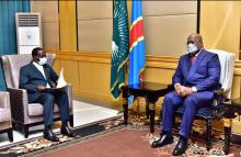Ilunga Ilukamba et le président de la République Félix Tshisekedi 