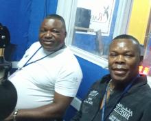 Valentin Tumba et Kabert Kabasele de l'Afrisa International