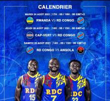 Quelques joueurs de basket de la rdc